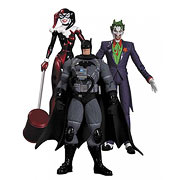 Batman Hush Joker, Harley Quinn & Stealth Batman Figure Set